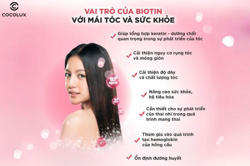 Vai trò của Biotin với mái tóc và sức khoẻ