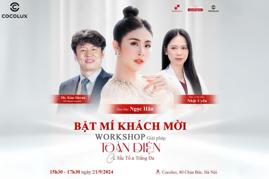 Workshop "Giải pháp toàn diện về sắc tố và trắng da"