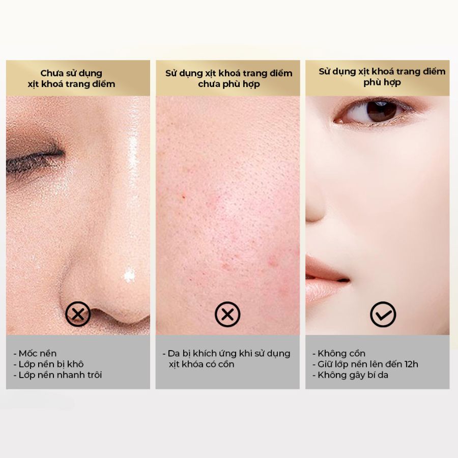 Xịt Khóa Nền Pramy Moisturizing Makeup Setting Spray Matte Finish 100ml