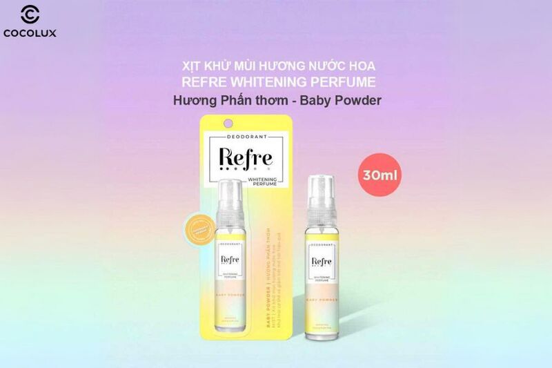 Xịt khử mùi Refre Whitening Perfume Hương Phấn Thơm