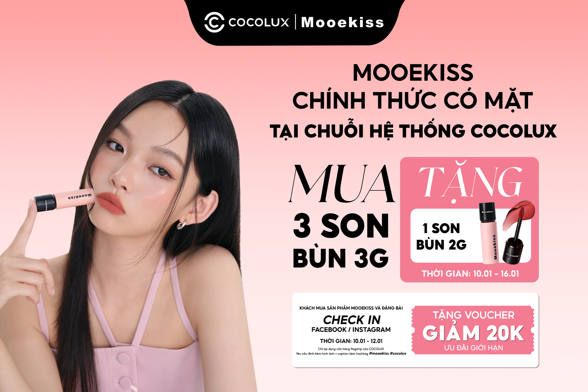 Cocolux x Mooekiss - New Year, New Brand: Khởi đầu năm mới bằng một thỏi son “đúng gu”