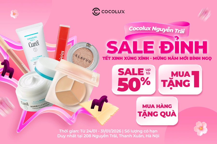 SALE ĐẬM TỚI 50% TẠI COCOLUX NGUYỄN TRÃI - TẾT XINH XÚNG XÍNH