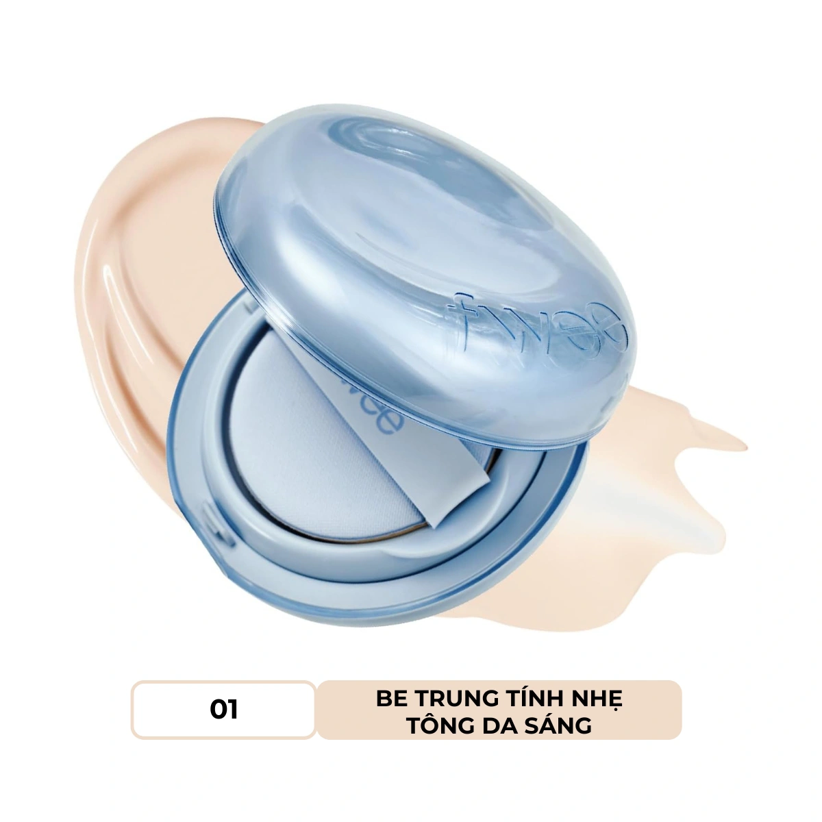 Phấn Nước Fwee Cushion Glass Natural 01 Fair Glass