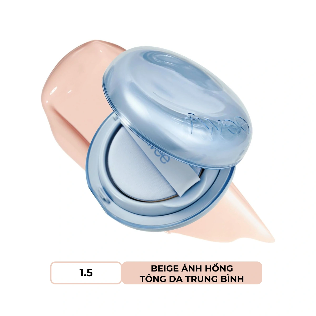 Phấn Nước Fwee Cushion Glass Natural 1.5 Peach Glass