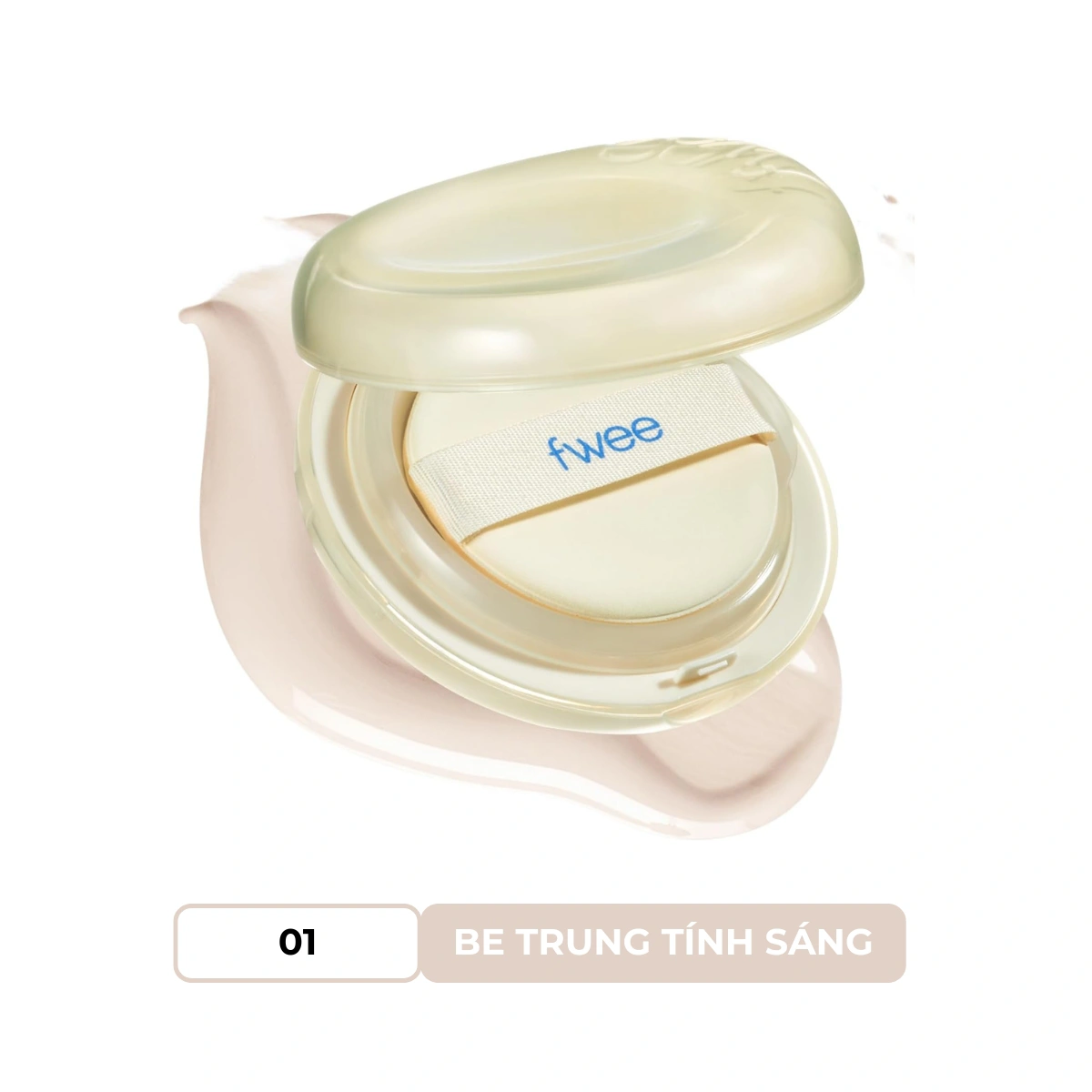 Phấn Nước Fwee Cushion Egg-Fit Cover 01 Fair