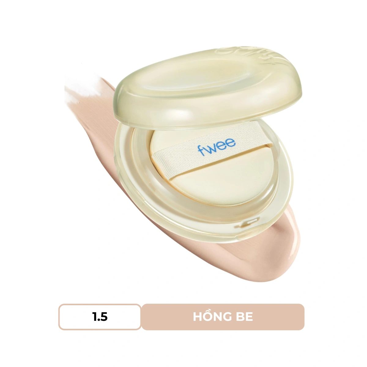 Phấn Nước Fwee Cushion Egg-Fit Cover 1.5 Peach
