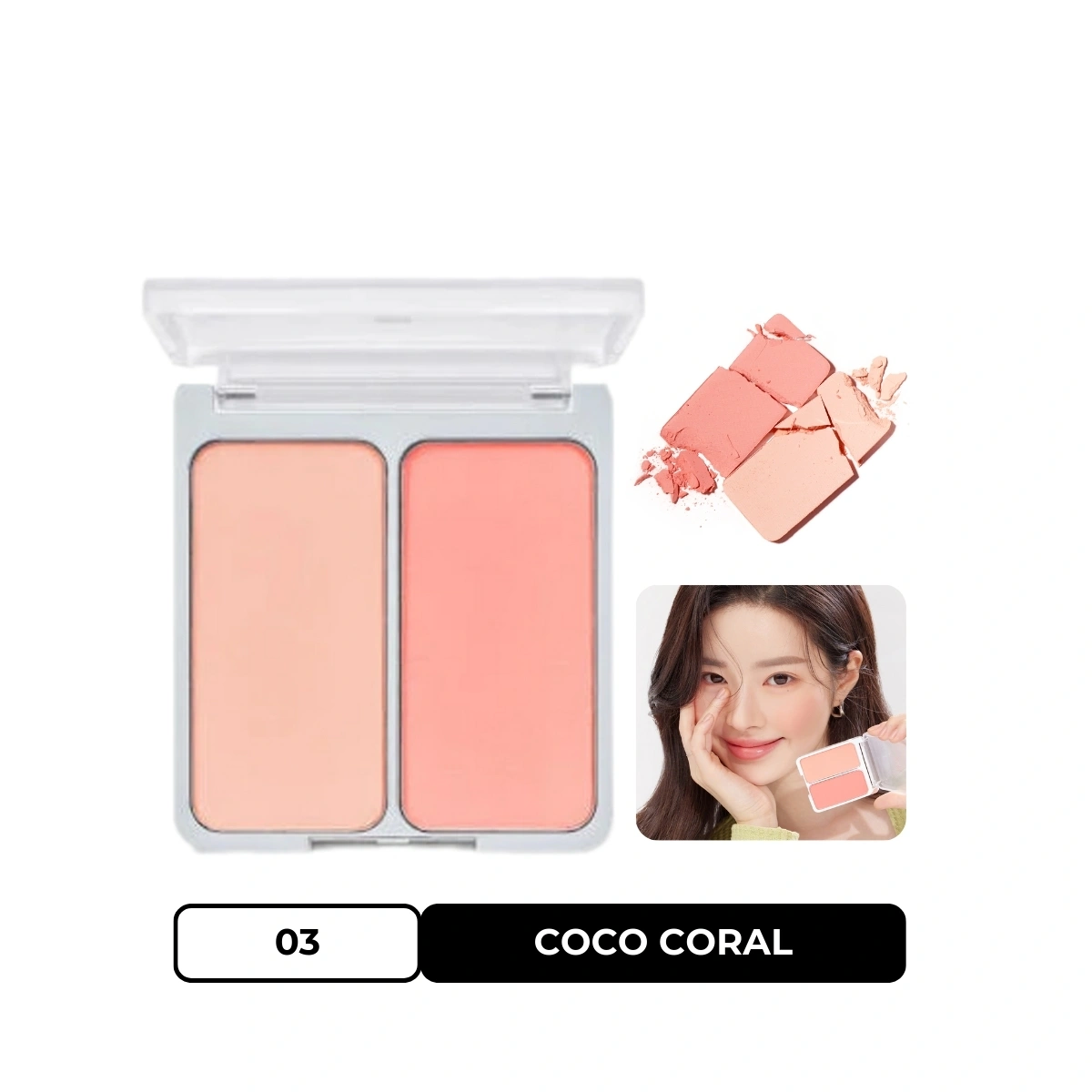 Phấn Má 2aN Dual Cheek #Coco Coral