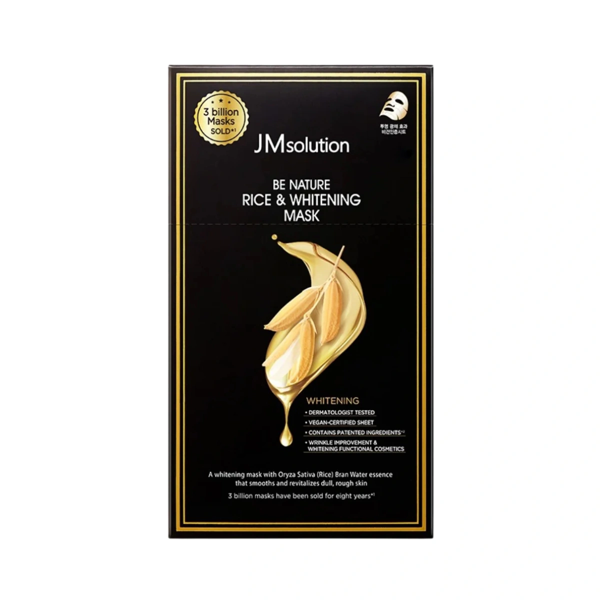 Mặt Nạ Jmsolution Be Natrue Rice & Whitening
