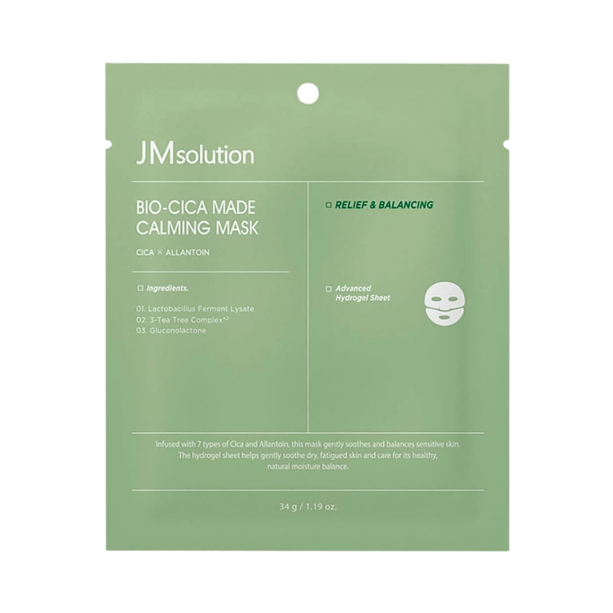 Mặt Nạ Thạch Jmsolution Bio-Cica Made Calming