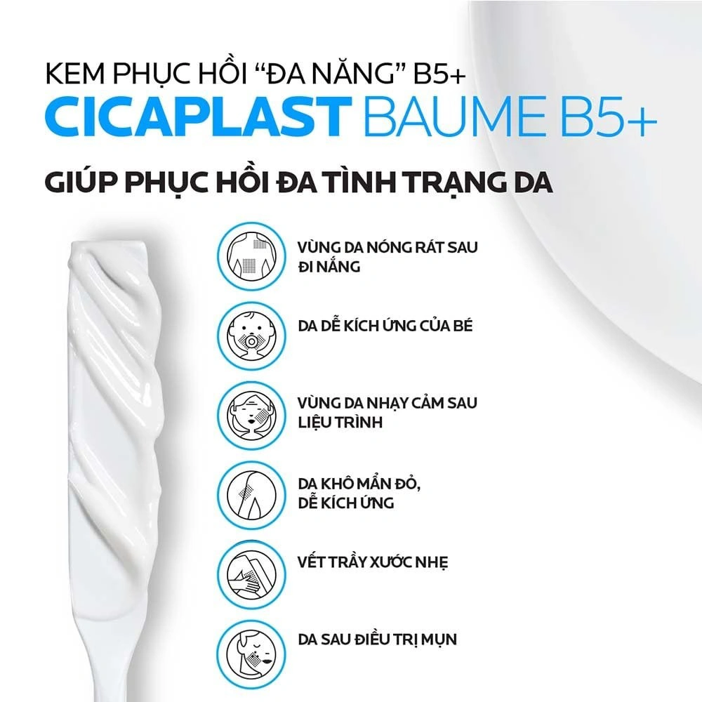 Kem Dưỡng La Roche-Posay Cicaplast Baume B5+ Ultra Reparateur Apaisant Làm Dịu Mát, Phục Hồi Da 40ml