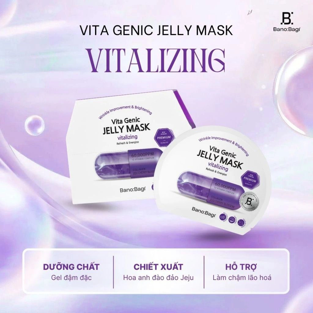 Mặt Nạ Banobagi Vita Genic Jelly Mask - Màu Sắc:Vitalizing (Tím)