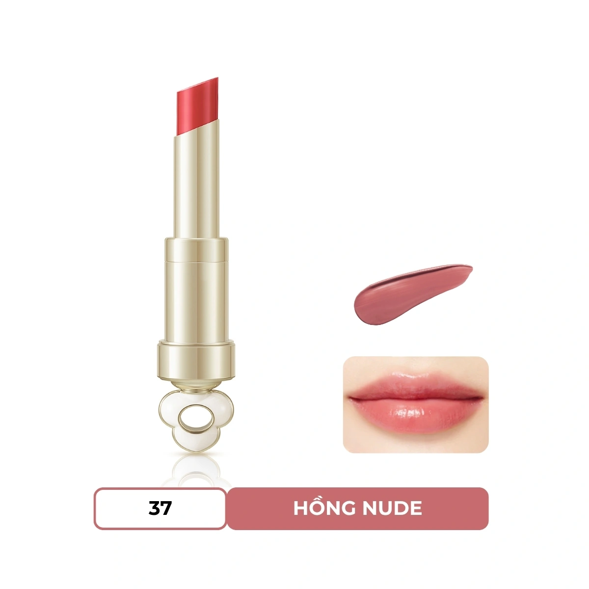 Son Dưỡng The Whoo Essential Lip Glow Balm 37 Nudy Rose