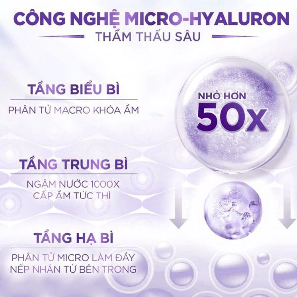 Nước Tẩy Trang Loreal Revitalift Hyaluronic Acid Micellar Water Căng Mịn Da 400ml